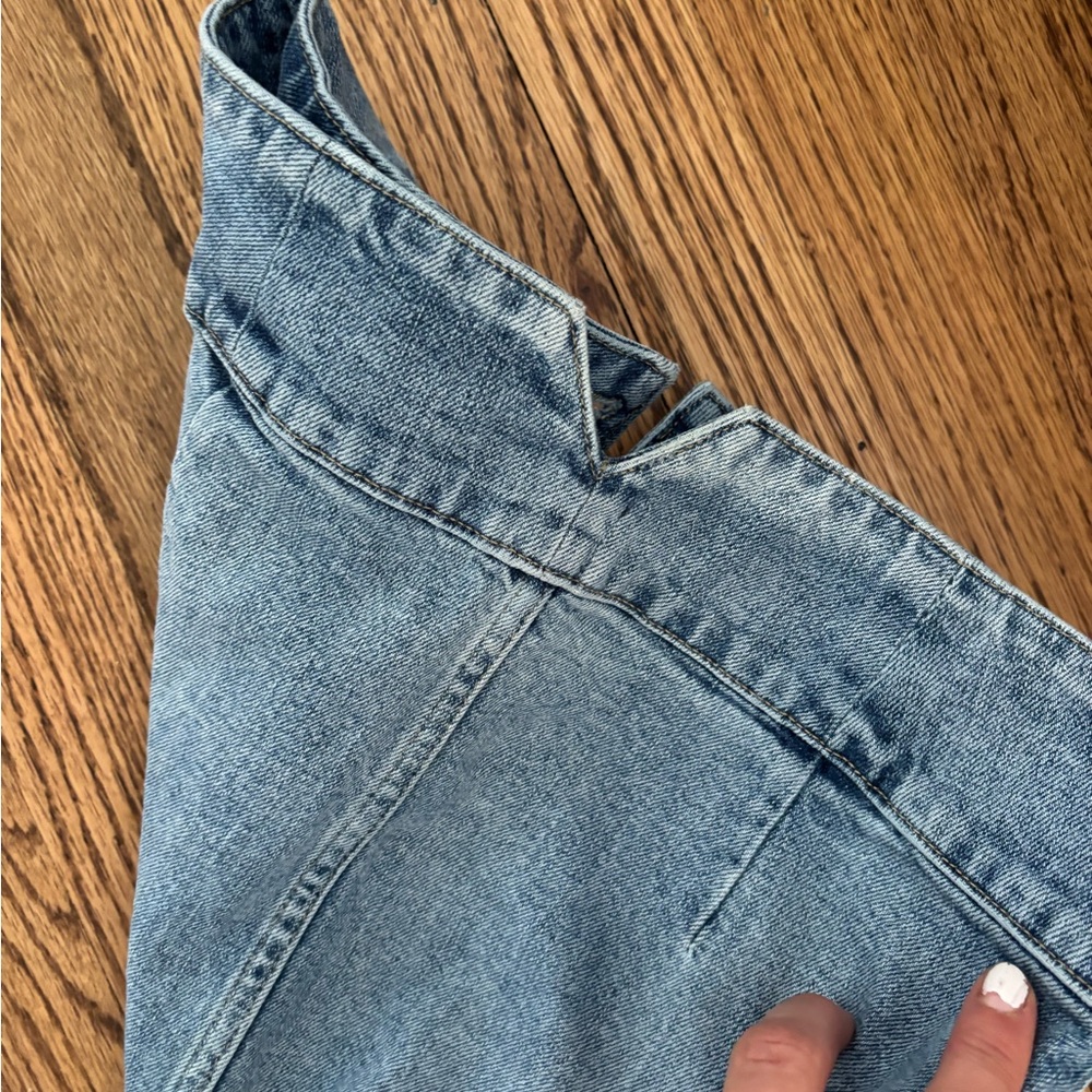 GAP Denim Skirt Womens 30 Blue Jean Pencil Button fly - Picture 4 of 6